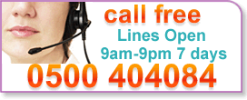 for directions freephone 0500 404084